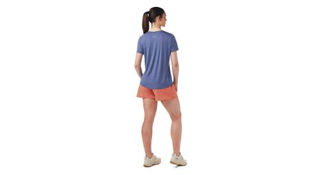 Damen Active Ultralite V Neck Technisches T Shirt Blau
