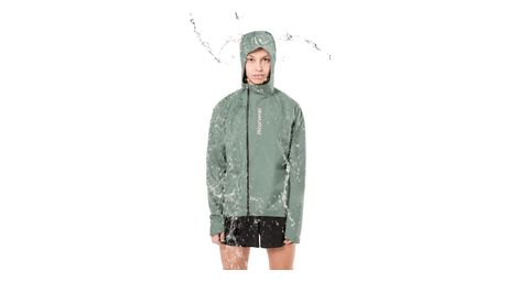 Veste imperméable nnormal trail rain vert femme