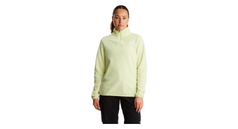 Forro polar The North Face Glacier 1/4 Zip Verde Mujer