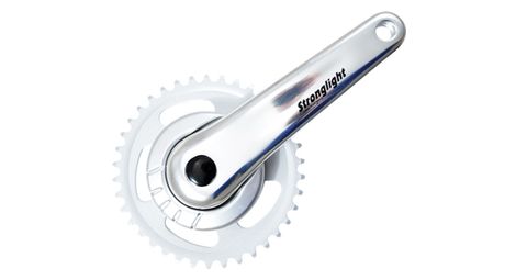 Pedalier monovitesse city 38d l170 alu strong twin argent