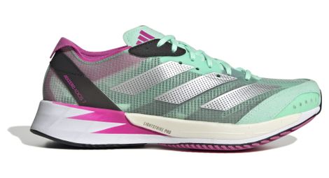 Chaussures de running adidas running adizero adios 7 vert rose femme