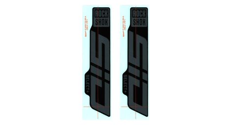 Kit di decalcomanie rockshox sid select+ 29'' grigio nero