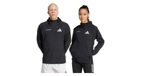 Adidas adizero road to records felpa a vento nera unisex
