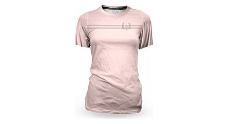 Maillot de manga larga para mujer loose riders laurel c/s rosa melocotón