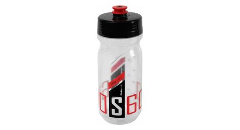 Bidon polisport s600 clair/noir/rouge bouchon à visser 600ml