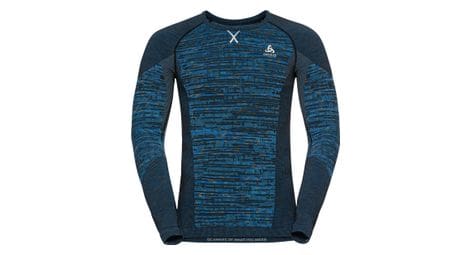 Maillot manches longues odlo blackcomb eco bleu