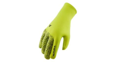 Altura thermostretch guanti lunghi antivento unisex giallo