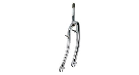 Fourche vtc 28  acier chrome filete 1  v-brake a tasseaux