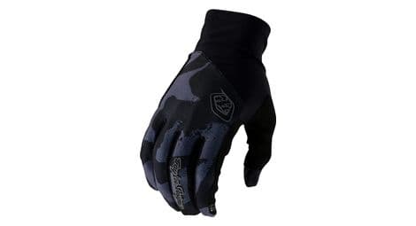 Gants longs troy lee designs flowline camo/noir