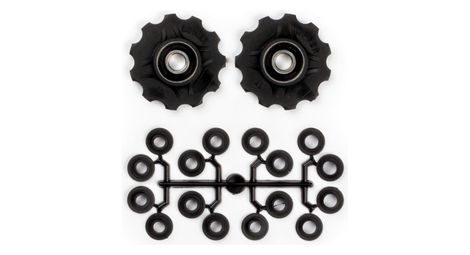 Paire de galets de derailleurs avec spacers elvedes 2 x 11 dents shimano campagnolo sram