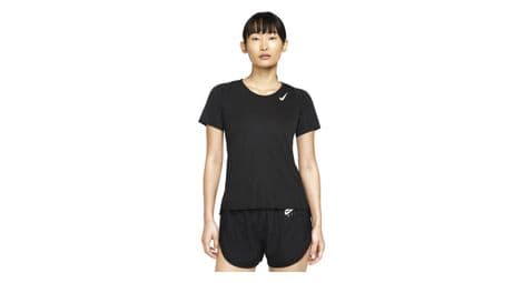 Camiseta nike dri-fit race manga corta negro mujer