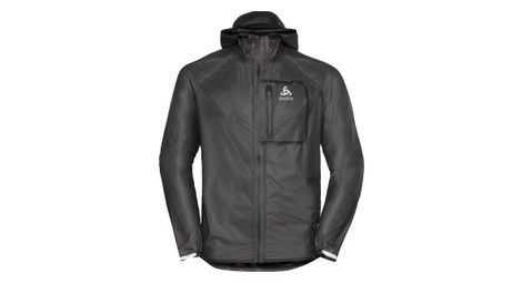 Chaqueta impermeable odlo zeroweight dual dry negra