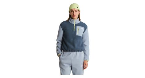 Forro polar The North Face Yumiori 1/4 Zip Gris/Azul Mujer