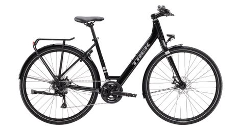 Vélo de ville trek verve 1 equipped lowstep shimano tourney/acera 2x8v 700mm noir 2025