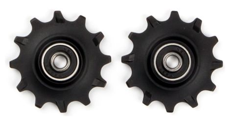 Paire de galets de derailleur elvedes 2 x 12 dents roulements narrow wide