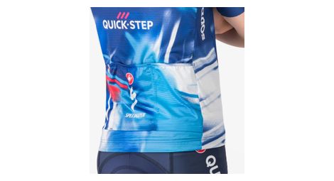 Kinder Kurzarm Trikot Aero Soudal Quick Step 2025 Blau