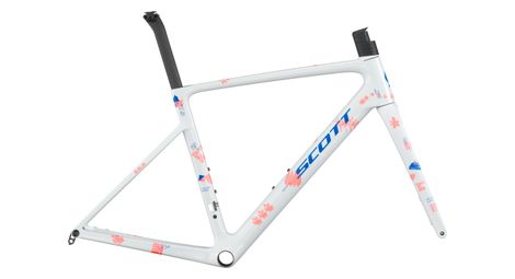 Juego de cuadro de carretera HMX del equipo Scott Addict RC, color gris Beluga, 2026