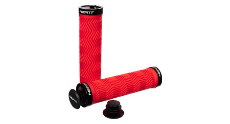 Paire de grips neatt lock on wave rouge