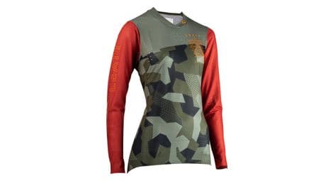 Maillot manches longues femme leatt gravity 4.0 camo