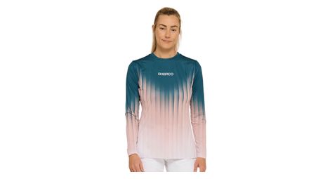 Maillot Manches Longues Dharco Race Dusty Prism Bleu/Rose Femme