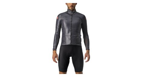 Castelli aria shell windbreaker jacket dark grey