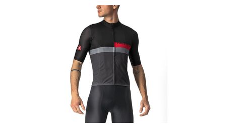 Castelli a blocco jersey schwarz / grau