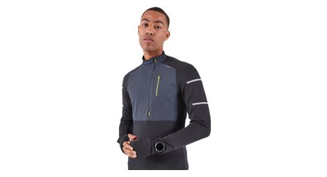 Camiseta de manga larga cálida kiprun run 900 negra