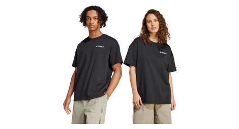 Camiseta de manga corta adidas Terrex National Geographic Negra Unisex