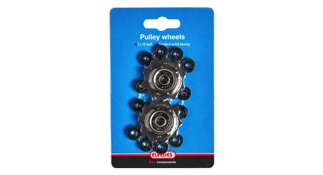 Elvedes jockey wheels 2 x 10 teeths with sealed ring bearings 