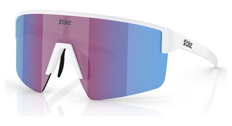 Bliz P004 Gafas unisex blanco mate/azul púrpura con espejo