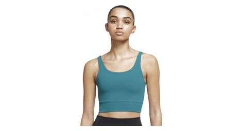 Nike yoga luxe canotta corta blu donna xs