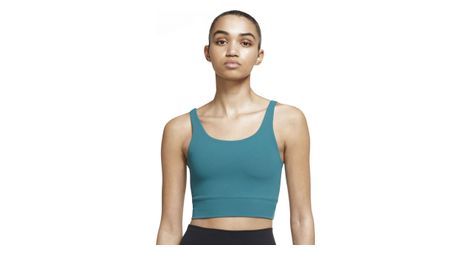 Debardeur nike yoga luxe crop bleu femme