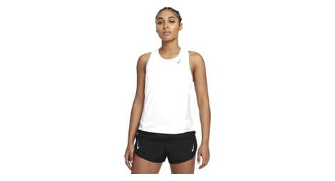 Nike dri-fit race camiseta de tirantes blanca para mujer