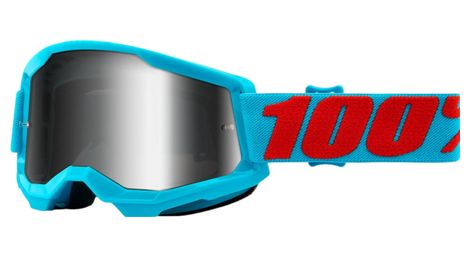 Strata 2 summit 100% goggle - silver mirror lens