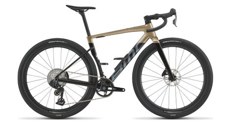 Vélo de Gravel BMC Kaius 01 Three Sram Rival AXS 13V 700 mm Or/Noir Carbone 2027