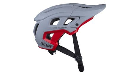 Casque kenny scrambler kid gris / rouge