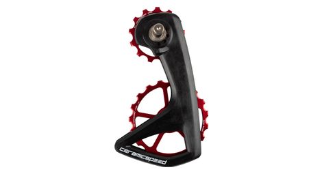 Ceramicspeed ospw rs jaula de polea de desviador de 5 radios 13/19t para desviador shimano 105 di2 (r7150) 12s rojo