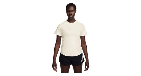Maillot manches courtes nike swift beige femme