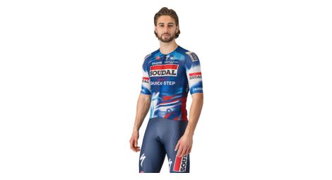 Maillot de manga corta castelli a/c soudal quick-step 2025 azul