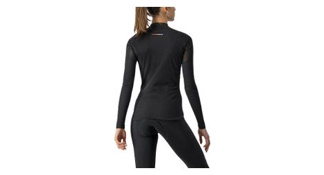 Flanders 2 W Warm Damen Langarm Unterhemd Schwarz