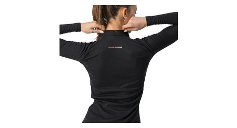 Flanders 2 W Warm Damen Langarm Unterhemd Schwarz