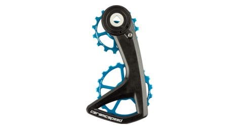 Ceramicspeed ospw rs 5-spoke 15/19t derailleur pulley cage for sram red axs / force axs 12s derailleur blue