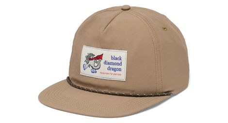 black diamond synthetic rope hat cap beige