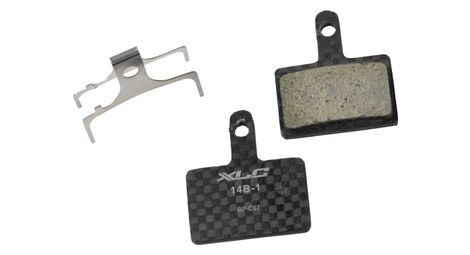 Paire de plaquettes organiques xlc bp c07 pour shimano et tektro carbone