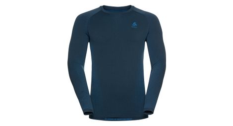 Maillot manches longues odlo performance warm eco bleu