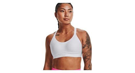 Brassiere femme under armour infinity med covered blanc
