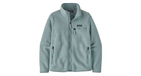 Chaqueta de forro polar patagonia retro pile azul para mujer