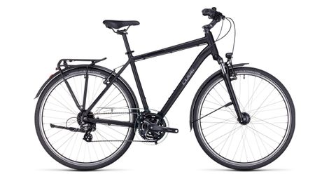 Cube touring bicicleta híbrida shimano tourney/altus 8s 700 mm negra