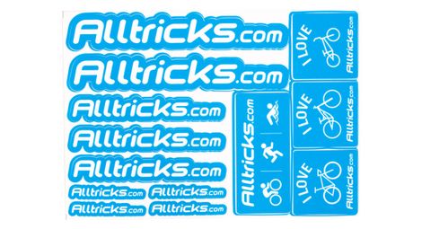 Planche de stickers alltricks bleu