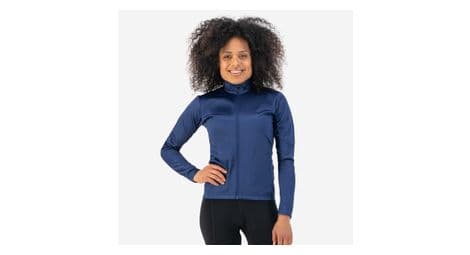 Maillot manches longues velo rogelli core - femme - bleu foncé